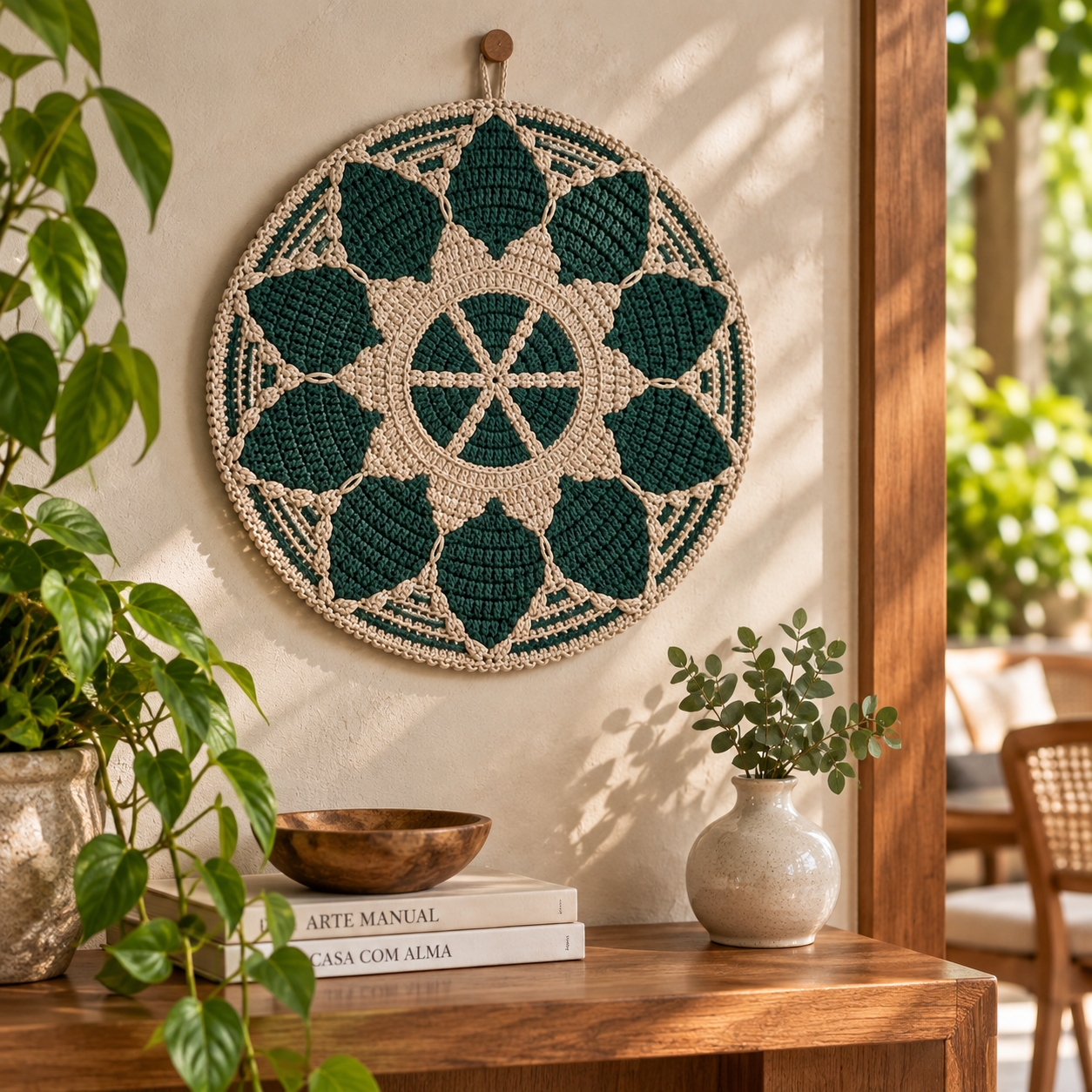Sousplat Elysium em Mosaico Crochet