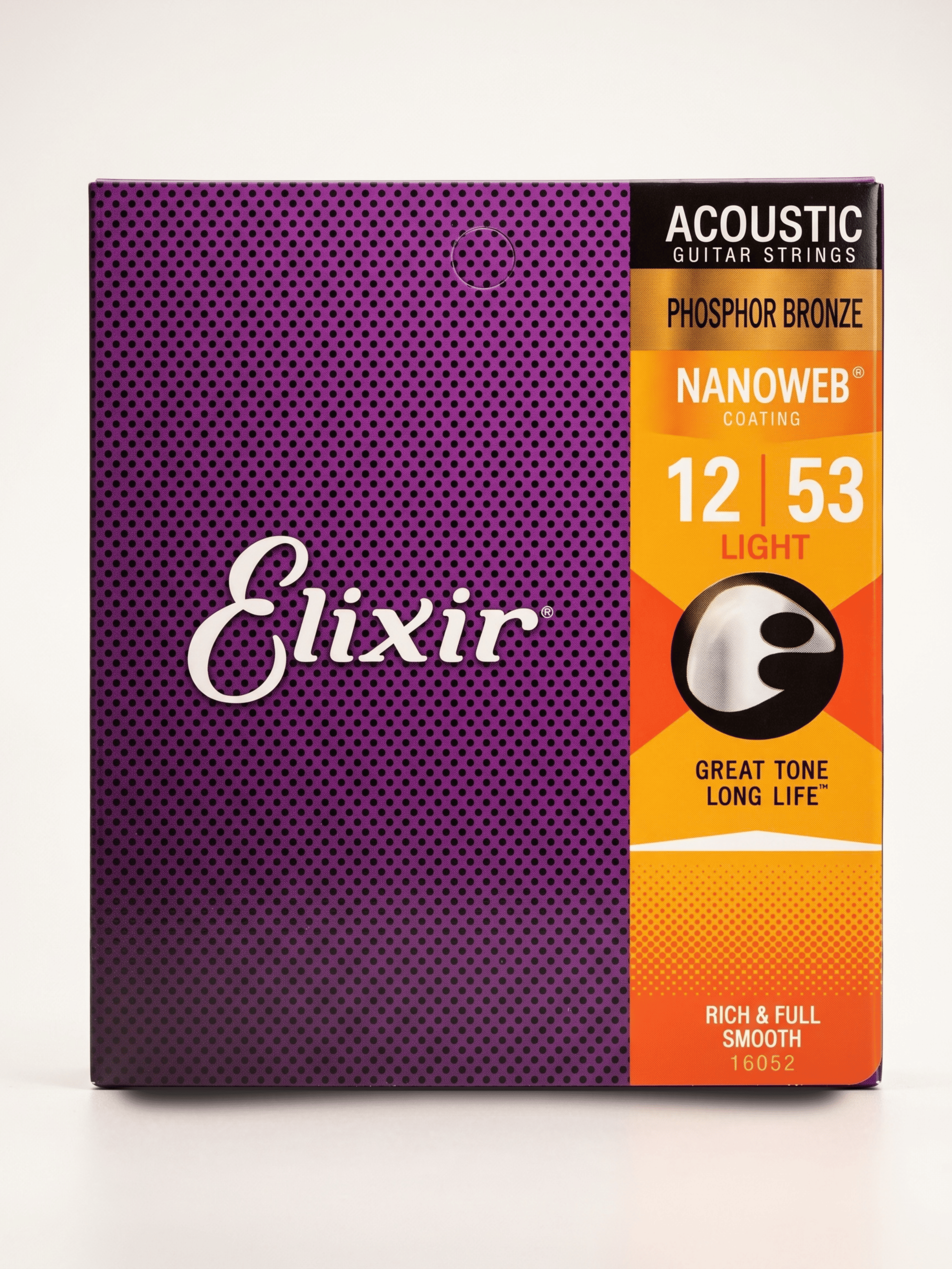 Encordoamento Elixir Phosphor Bronze Nanoweb .012 - .053 Light