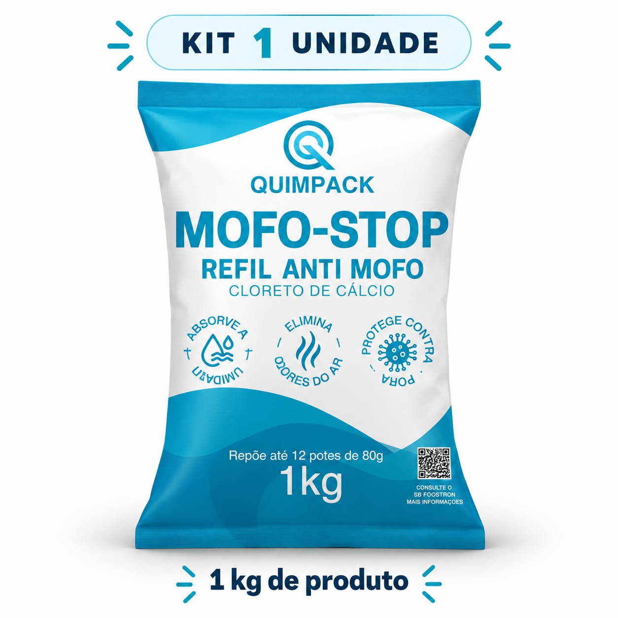 Kit 1 unidade MOFO-STOP — 1 kg de produto