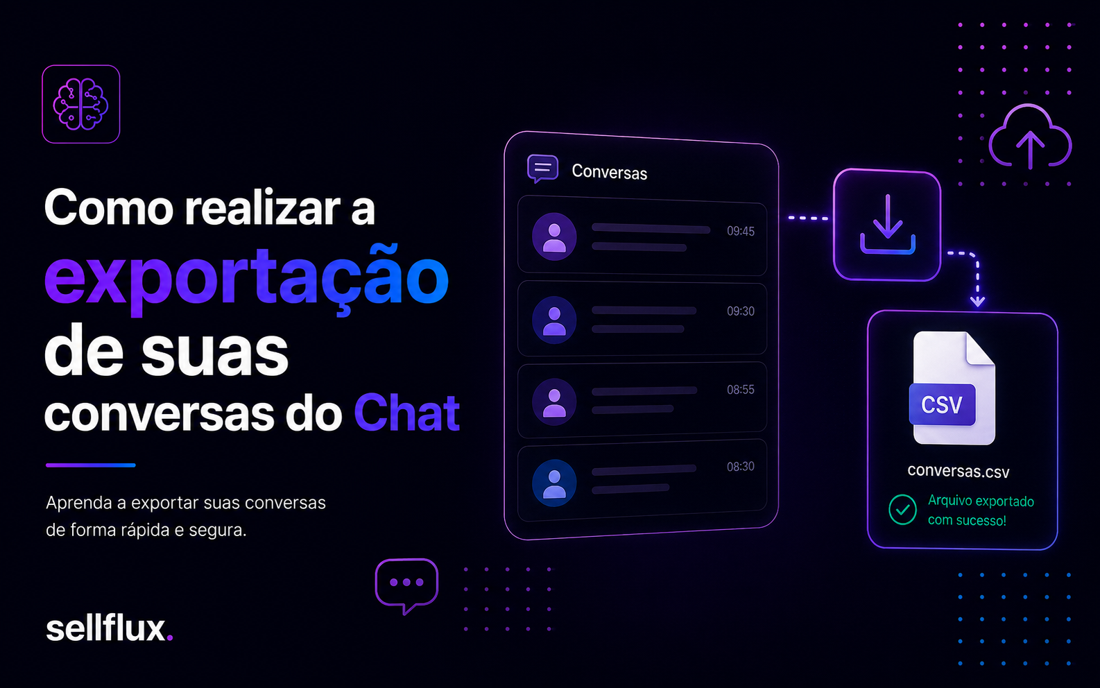 Como realizar a exportação de suas conversas do Chat